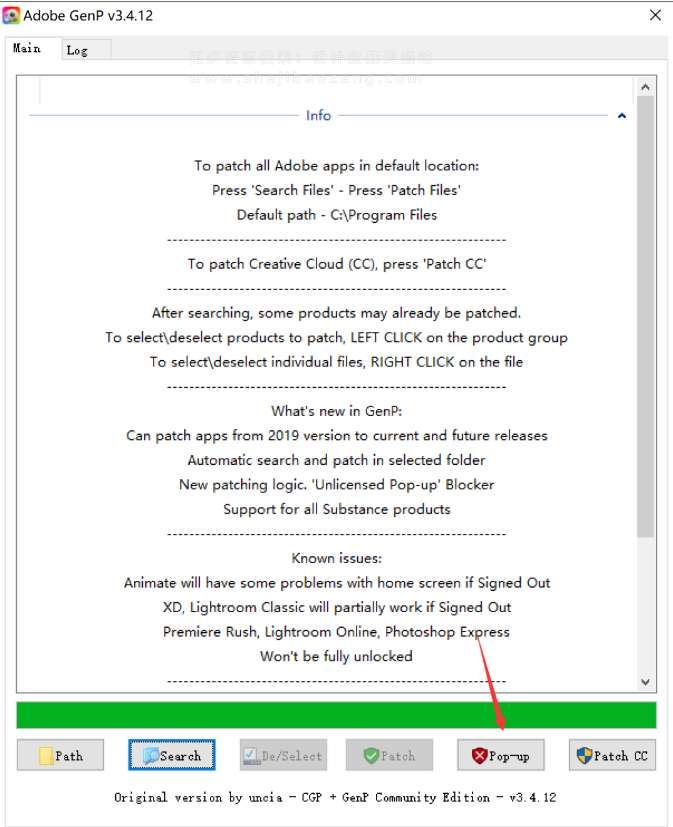 Adobe全系列软件注册补丁工具 Adobe GenP 3.4.12
