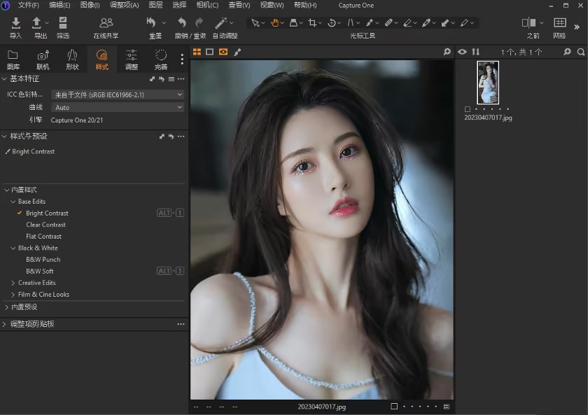 Capture One 界面