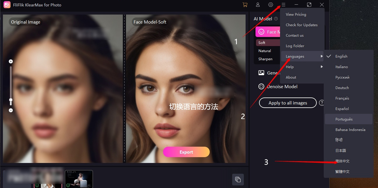 FliFlik KlearMax for Photo 设置中文版