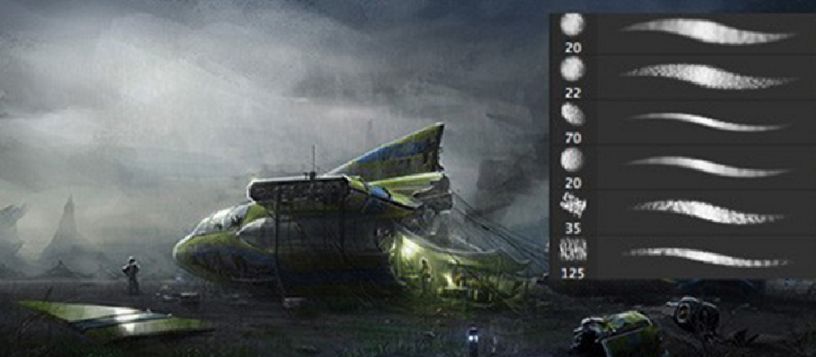 CG大神常用游戏插画PS笔刷4
