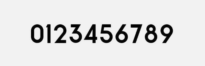 常见价格数字的字体 可商用