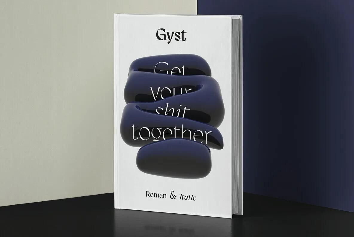 Gyst字体无衬线独特斜体衬线英文字体