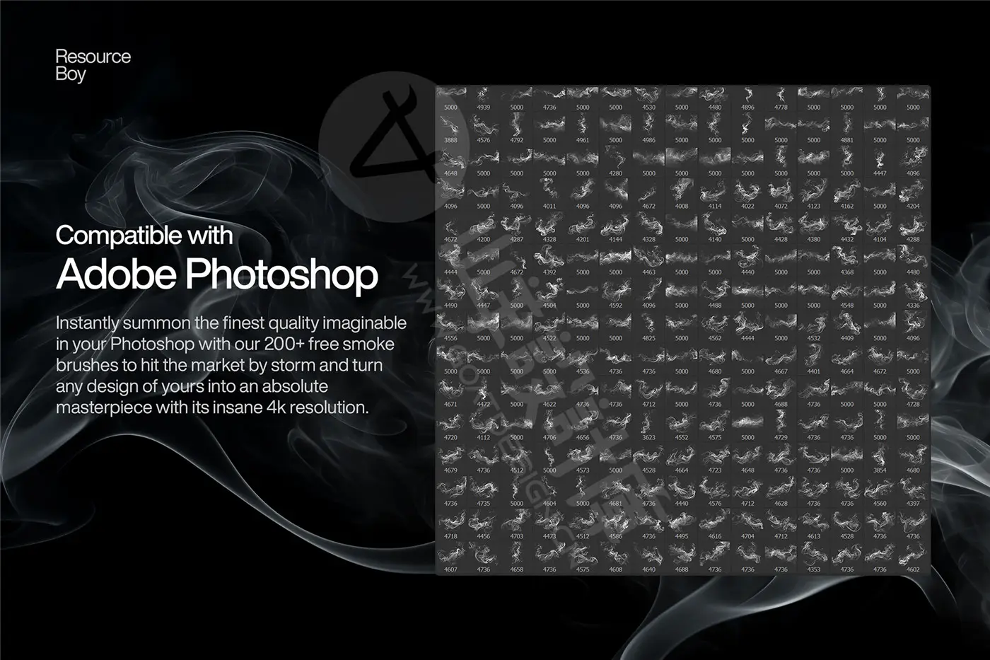 200+ 烟雾 Photoshop 画笔