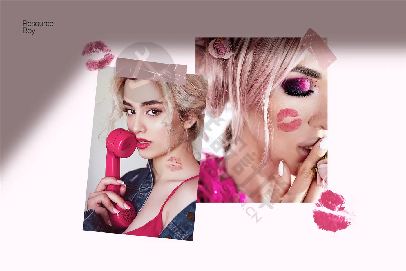 100+ 唇印 Photoshop 画笔