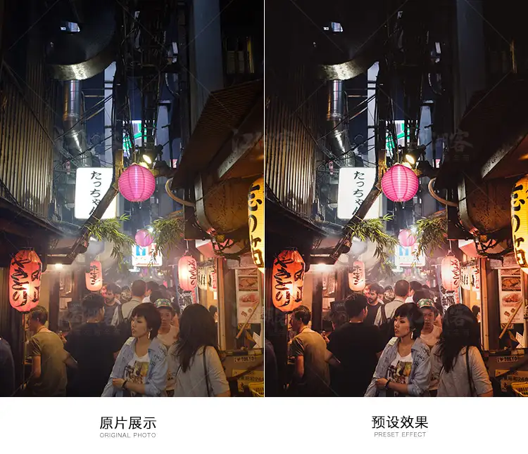 人文纪实lr预设日系街拍旅拍摄影城市电影ps手机调色pr luts滤镜
