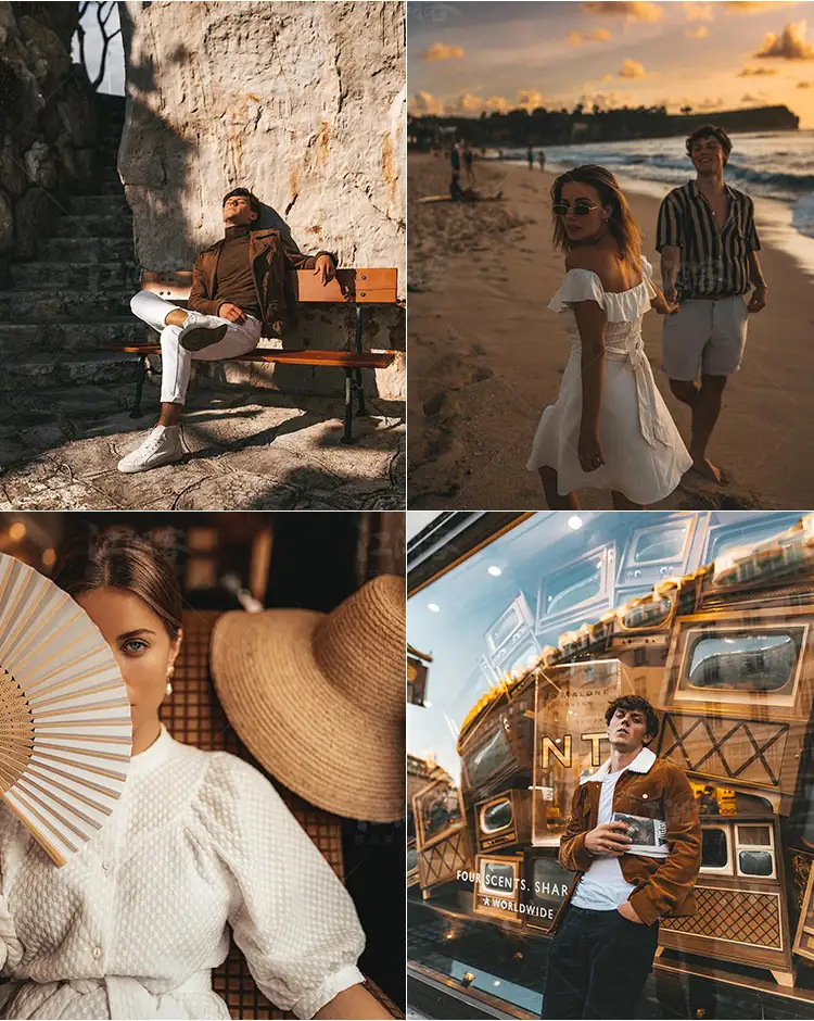焦糖色调暖色lr预设 深棕咖啡旅拍Lightroom/PS/PR/人像调色