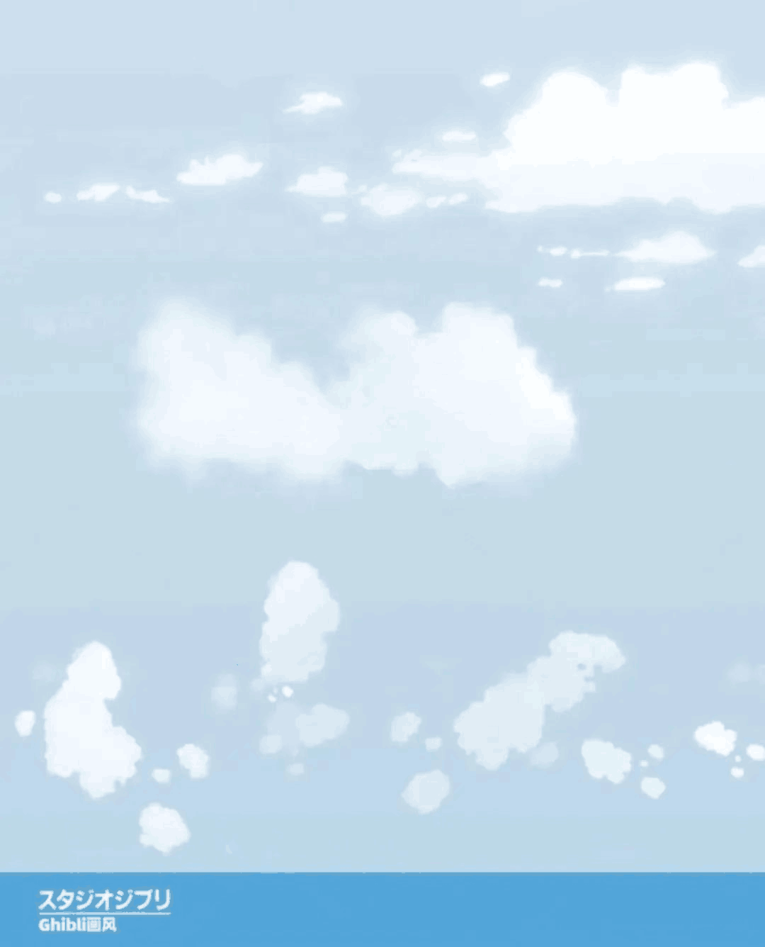 宫崎骏日漫风景PS/Procreate通用笔刷演示图12