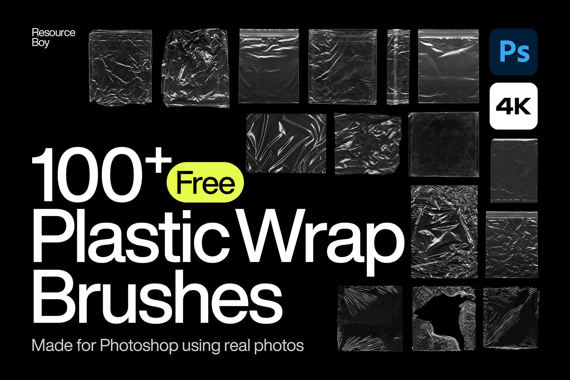 100+塑料膜 Photoshop 画笔