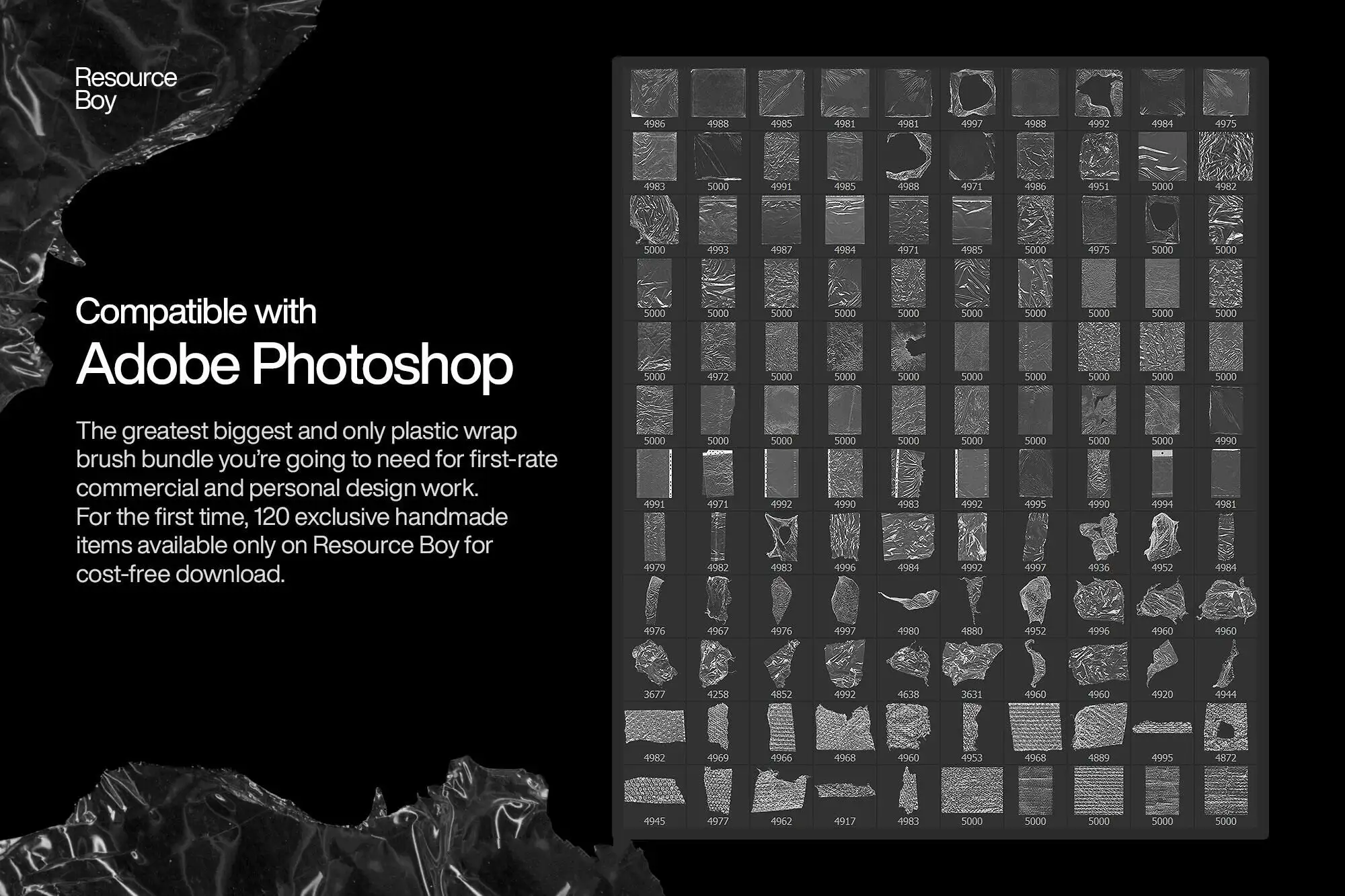 100+塑料膜 Photoshop 画笔