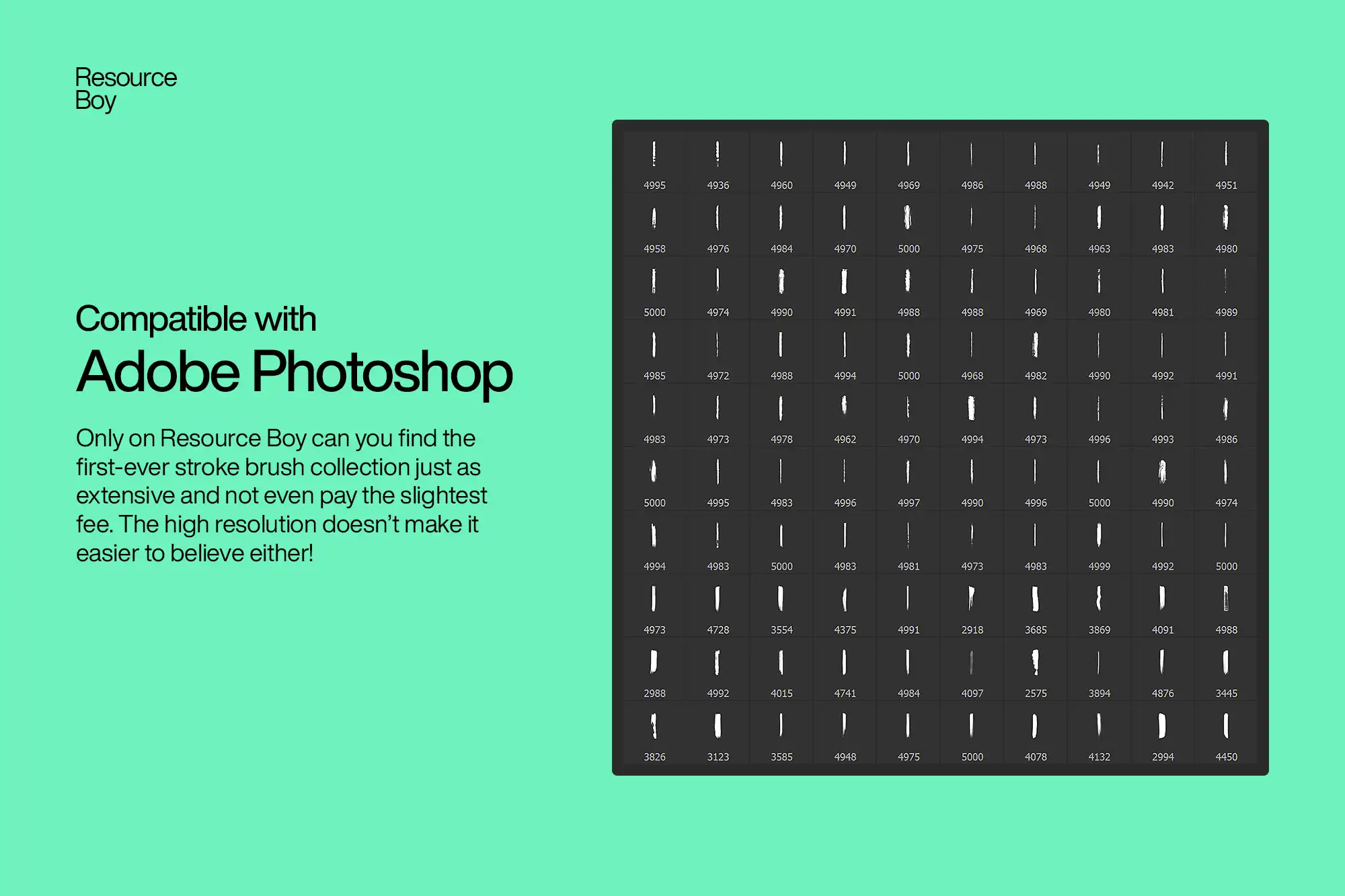 100个 笔触痕迹效果 Photoshop 画笔