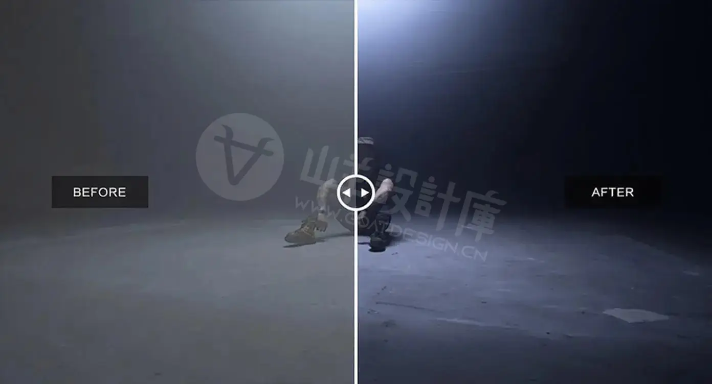深沉阴暗高对比阴影情绪氛围视觉摄影调色LUT及Lightroom预设