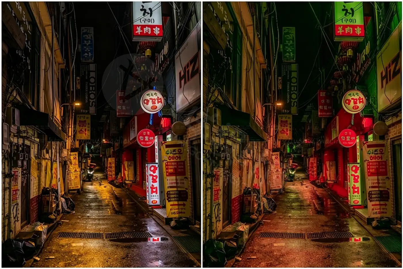 复古科幻未来电影游戏赛博朋克霓虹色彩Lightroom预设