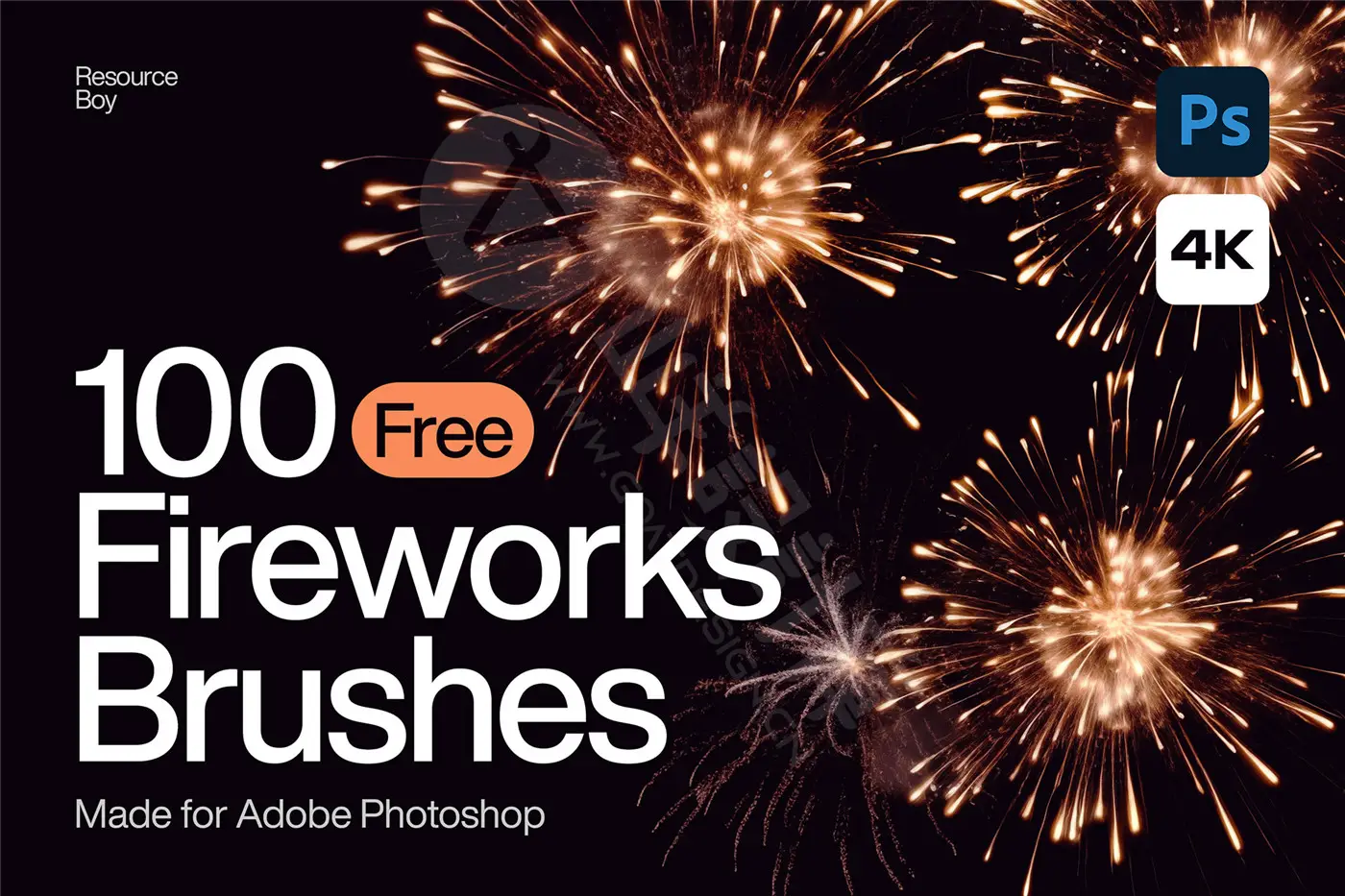 100+ 烟花 Photoshop 画笔