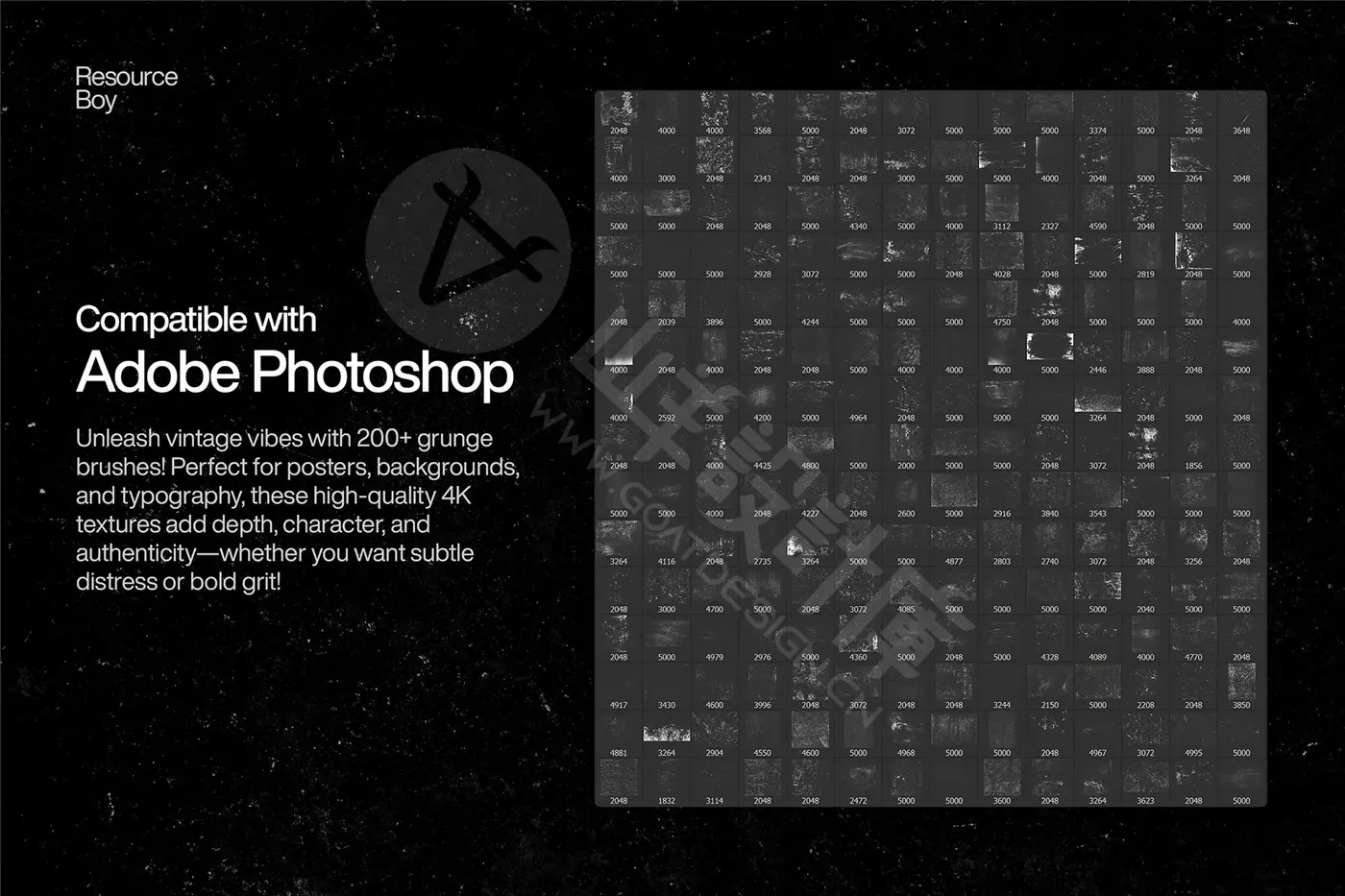 200+ 做旧 Photoshop 画笔3