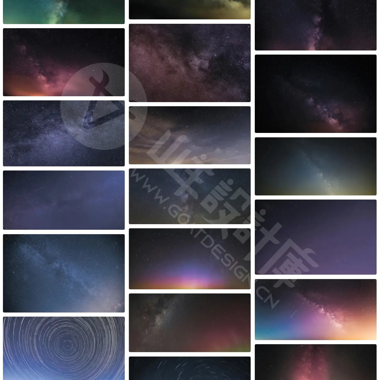 星河银河系太空宇宙星空夜空高清背景 预览图2