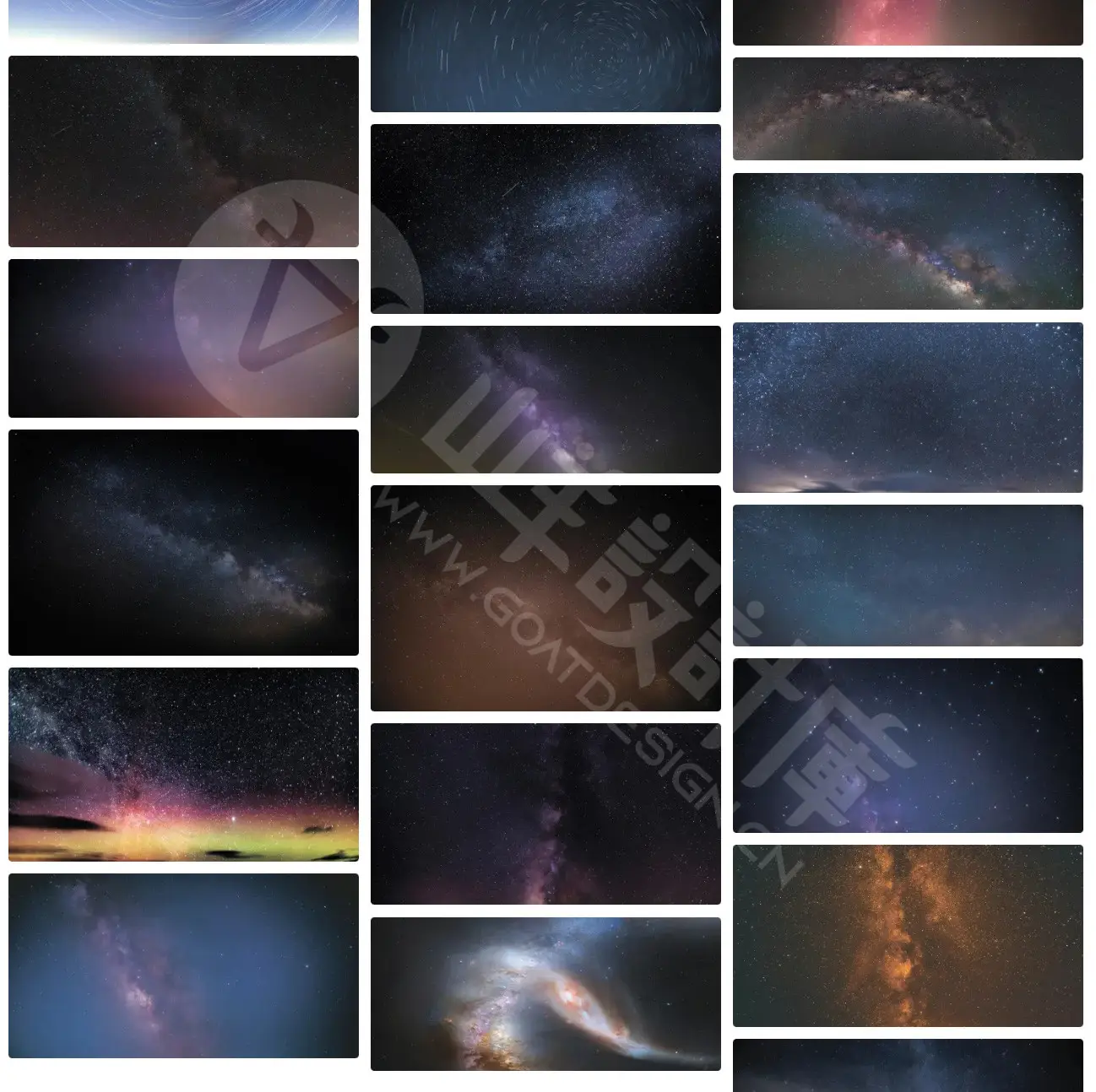 星河银河系太空宇宙星空夜空高清背景 预览图3