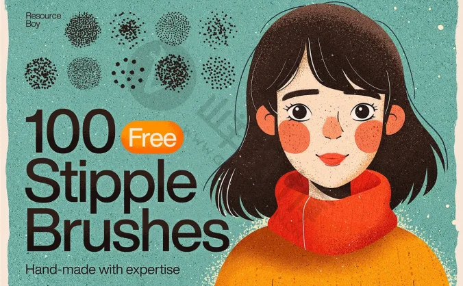 100 个点面阴影 Photoshop 画笔
