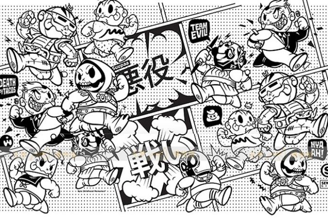 网格网点点漫画背景PS笔刷