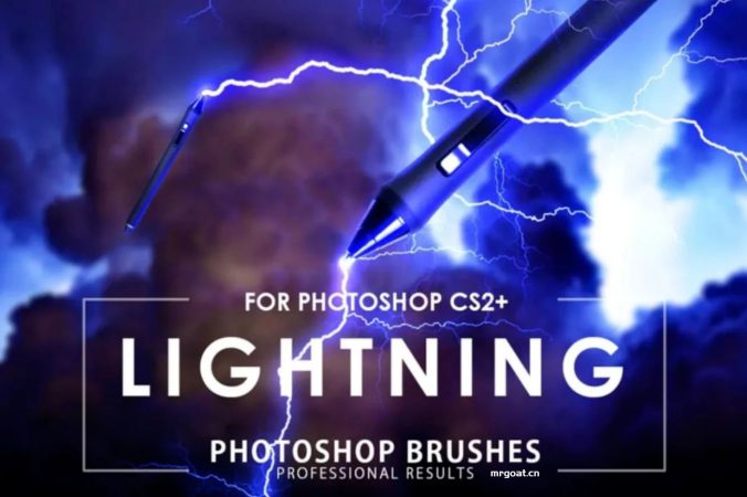 仿真实自然界雷电Photoshop笔刷