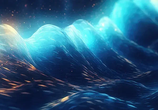 科技宇宙未来流体流动波浪霓虹渐变背景素材