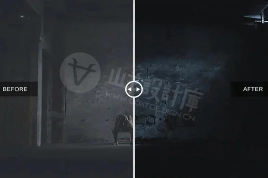 深沉阴暗高对比阴影情绪氛围视觉摄影调色LUT及Lightroom预设