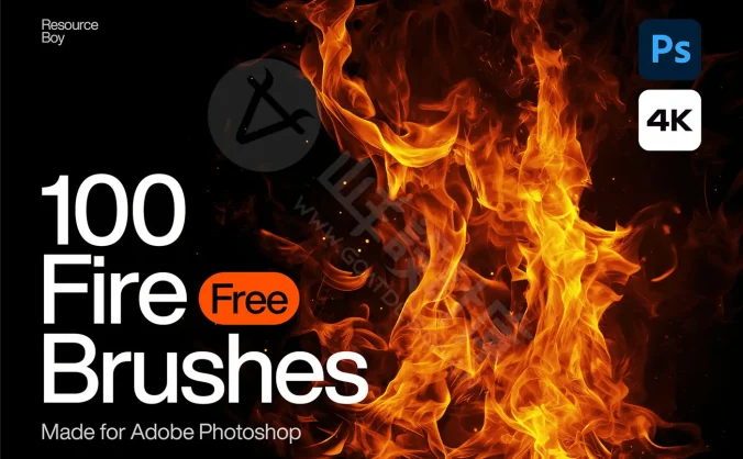 100 支 火焰 Photoshop 画笔