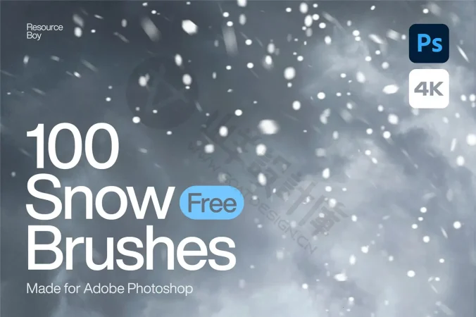 100个 下雪效果 Photoshop 画笔